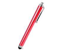 OcioDual Penna per Touch Screen, Rosso, Compatibile con Telefono Cellulare Smartphones, Tablets, Monitor, Puntatore Universale in Metallo, Punta in Gomma, Sensibile, Pen Stylus, Stilo