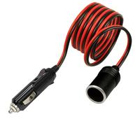 OcioDual Presa Accendisigari 12v, 1 Metro, Prolunga Accendisigari Auto 12v, Accessori Camper, Cavo Prolunga Presa di Corrente per Auto, Camper, Caricatore Adattatore, LED