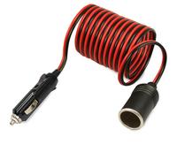 OcioDual Presa Accendisigari 12v, 3 Metri, Prolunga Accendisigari Auto 12v, Accessori Camper, Cavo Prolunga Presa di Corrente per Auto, Camper, Caricatore Adattatore, LED