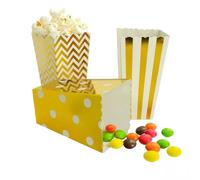 OcioDual Scatole di Popcorn, Baby Shower, Scatole per Feste, Natale, Compleanno, Mini Scatola per Feste, Scatola retrò, Patate, Nuggets, Scatole per Caramelle per Macchina per Popcorn, 18 Pezzi