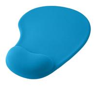 OcioDual Tappetino Mouse Poggiapolsi, Tessuto Morbido con Base in Gomma Antiscivolo, Colore Blu Chiaro, Tappetino Mouse Ergonomico con Supporto in Gel, Gioco, Ufficio