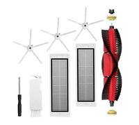 OCKSVOGF Compatibile con Xiaomi, Compatibile con Roborock, S5 S502-00 S502-02 S5 Max S6 S6 MaxV S6 Pure E4 E5 Ricambi for Aspirapolvere Robot Spazzola Laterale Principale Filtro Hepa Mop(As Show)
