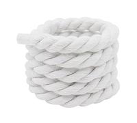 OCKULT Coppia di lacci spessi 10 mm, lacci per scarpe in corda di cotone, corda spessa in macramè intrecciato naturale, lacci per scarpe sportive, lacci rotondi, per scarpe da ginnastica