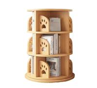 OCKULT Teiere Scaffale Rotante, Libreria Girevole, Organizer for Libri Girevole A 360° for Camera Da Letto, Soggiorno(52x102cm)