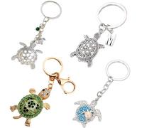 Ockyunoo 4 Pezzi Portachiavi Tartaruga Regalo, Portachiavi Tartaruga, Ciondolo Portachiavi Carino, Portachiavi Portafortuna, Ciondolo Tartaruga, Portachiavi Per Ragazze, per i Portachiavi e Così Via