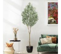 Oc'leaf Olivo Artificiale - 210cm Piante Finte da Interno Piante Finte, Piante Artificiali da Interno, Piante Deko für Casa, Soggiorno, Camera da letto, Ufficio, Giardino