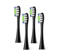 Oclean Testine di Ricambio Professional Clean 4 Pezzi, Adpt per tutte le spazzole elettriche oceaniche per adulti, Setole DuPont ™ certificate dalla FDA, Testa a pennello a forma di W, 4 Pezzi, Nero