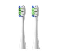 Oclean Testine di Ricambio Professional Clean W02, Adpt per tutte le spazzole elettriche oceaniche per adulti, Setole DuPont certificate dalla FDA, Testa a pennello a forma di W, 2 Pezzi, Bianco