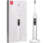 Oclean X Pro Elite Spazzolino Elettrico, Touch screen intelligente, 45 dB, 84.000 Movimenti al minuto, 32 Livelli di intensità, 4 Modalità, Sensore di pressione, Durata 35 giorni, IPX7, Grigio