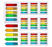 Ocnvlia per Ufficio per Notebook Annotazione Libri 1000 Pezzi Firma Qui Date Tabs Adesivi Si prega di Messaggio Bandiere