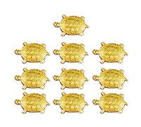 Ocobudbxw 10Pcs Golden Money Turtle Lucky Tortoise Fortune Wealth Lucky Gift