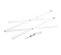 Ocobudbxw 50 cm Scala Pieghevole Righello pantografo Copia rluer Disegno ingranditore Riduttore Strumento