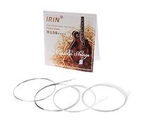 Ocobudbxw 8 Pezzi/Set M100 Corda per mandolino in Acciaio Placcato Argento Lega di Rame Avvolto (.010-.034)