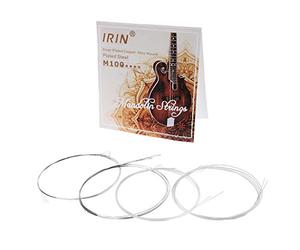 Ocobudbxw 8 Pezzi/Set M100 Corda per mandolino in Acciaio Placcato Argento Lega di Rame Avvolto (.010-.034)