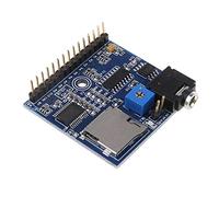 Ocobudbxw DC 5V MP3 Voice Player Modulo SD/TF Voice Broadcast Trigger Player + 2 Porte