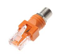 Ocobudbxw F Femmina a RJ45 Adattatore per accoppiatore a barilotto coassiale Maschio Convertitore da RJ45 a connettore RF