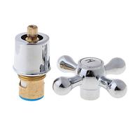 Ocobudbxw Maniglia del Rubinetto 1 Set Maniglia a Croce in Rame Maniglia del Rubinetto del lavandino del Bagno per la Cucina Accessorio per Il Bagno