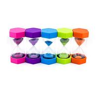 Ocobudbxw Timer Orologio da Tavolo con Sabbia 10/15/20/30/60 Minuti Timer a Clessidra sorprendente per Bambini