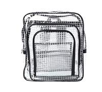 Ocobudbxw Zaino Trasparente Antistatico Unisex Borse a Tracolla da Viaggio Zaino in PVC Borsa per Attrezzi da Ingegnere
