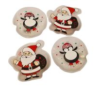 ocona Scaldamani, scaldamani per borsa, cuscino riscaldante, riutilizzabile, set da 4 pezzi (XMAS)
