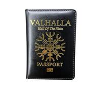 Ocorex Passaporto Viking Valhalla - Porta badge e custodia per carte vaccinazione - Design Thor Valknut - Accessorio nordico e mitologia scandinava - Idea regalo uomo donna fan dei vichinghi