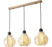 ocpcrn Lampadari, isola cucina a 3 luci, paralume in tessuto, decorazione artistica per la casa, Hangilight, con base E27 luce regolabile sopra il tavolo illuminazione del soggiorno