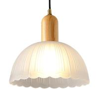 ocpcrn Lampadari, luce moderna con paralume a cupola in vetro smerigliato, sospensione accento, cavo regolabile, base E26/E27, stile Japandi Lightifor cucina isola, sala da pranzo, camera da letto/1