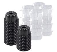 O'Creme Bakeable - Mini tortiera in plastica con contenitore, teglia da forno con silicone antiaderente, stampo riutilizzabile per cottura e molto altro ancora, contenitore trasparente con chiusura a