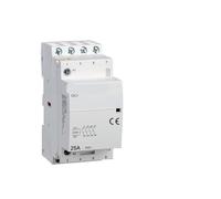 OCT-25 Contattore CA 220 V/230 V, 50/60 Hz, 4 poli, 25 A, 4 NA, quattro contatti normalmente aperti, guida DIN, 1 pezzo