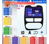 Octa Core 8G 128G Android 14 2Din Autoradio GPS per Renault Clio 3 4 2012-2016 Multimedia Auto Stereo Video Player Navigazione BT