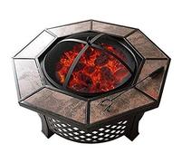 Octagon Barbecue Table Garden Braziers Outdoor Barbecue Grill Multifunctional Party Barbecue Table with Protective Screen Suitable for Camping or at The Beach