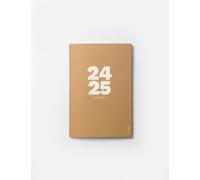 OCTÀGON DESIGN | 2024/2025 Small Monthly Planner PLUS simile A5 - Planner mensile - 12 mesi, agosto 2024/2025-2 Pagine per appunti tra mesi - Copertina morbida - Colore Kraft.