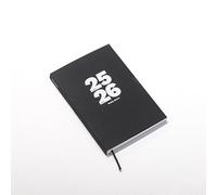 OCTÀGON DESIGN | 2025/2026 Weekly Planner | Planner settimanale accademico | 12 mesi; agosto 2025 - luglio 2026 | simile A5 | Nero | Copertina semirigida | Rimane completamente aperto