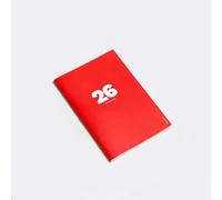 OCTÀGON DESIGN | 2026 Small Monthly Planner | Planner mensile | 12 mesi; gennaio - dicembre 2026 | L'iconico Monthly Planner di Octàgon | Dimensioni simili A5 | Colore rosso | Copertina morbida