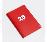 Octàgon Design Big Monthly Planner 2025, planner mensile, 12 mesi, gennaio a dicembre 2025, l'iconica agenda mensile di Octàgon, formato A4, colore rosso, copertina morbida