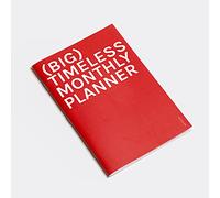Octagon Design Big Timeless Monthly Planner A4 Size, Rosso
