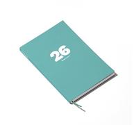 OCTÀGON DESIGN | Planner settimanale 2026 | Planner settimanale | 12 mesi; gennaio - dicembre 2026 | Dimensioni simili A5 | Colore Caribbean Blue | Copertina morbida | Rimane completamente aperto
