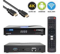 Octagon SPIRIT 4K UHD HDR10+ Dual WiFi LAN Bluetooth HDMI Android9 Ricevitore IP