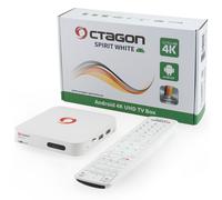 ►Octagon Spirit White 4K UHD HDR10+ Smart Android TV OTT IP Media Streaming Box✅