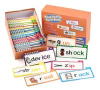 OctBird 30 libri flip per leggere e rima, schede flash parlanti con 287 parole, giocattoli educativi, giochi di fonica, giochi di ortografia, giocattoli di apprendimento pre-scuola, carte flash per