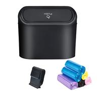 OctBird Mini Cestino Spazzatura per Auto, Pattumiera per Automobile con 120 Sacchetto Spazzatura Auto, Mini Bidone Spazzatura Auto con Coperchio Pattumiera per Auto Impermeabile Car Trash Can