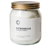 OCTŌ Candela alla citronella per esterni, 300 ml, candela profumata agli oli essenziali, candela in barattolo da 297,7 g, lunga 60 ore, 100% cera di soia naturale, per casa, giardino, campeggio,