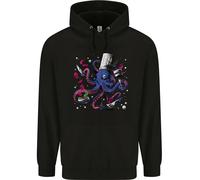 Octo Chef Divertente Octopus Cook Cucina Bambini Felpa con Cappuccio