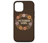 October Girl Cosmos Calendula Nascita Fiore Autunno Corona Custodia per iPhone 12/12 Pro