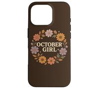 October Girl Cosmos Calendula Nascita Fiore Autunno Corona Custodia per iPhone 16 Pro