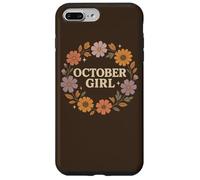 October Girl Cosmos Calendula Nascita Fiore Autunno Corona Custodia per iPhone 7 Plus/8 Plus