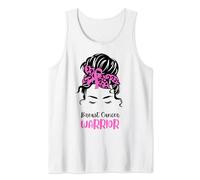 October Pink Breast Cancer Warrior Consapevolezza del cancro al seno Canotta