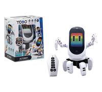 Silverlit - Ycoo - Octobot - Calamari programmabili a distanza con rotazione a 360 gradi - Effetti sonori e luce - Dai 5 anni in su, bianco