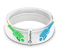 Octofibre - Cavo in fibra ottica Freebox - 30 m - Rinforzato con schermatura Kevlar - Prolunga/giarrettiere in fibra ottica - SC APC a SC UPC - Garanzia 10 anni