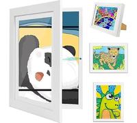 Octonyluck Cornice artistica per bambini, cornice disegni bambini A4, apertura frontale, cornices pieghevole riempibile per conservare e mostrare disegni per bambinis, galleria di famiglia